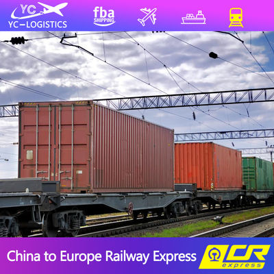 Поезд грузя товароотправителя перевозки FBA от Китая к Германии Франции